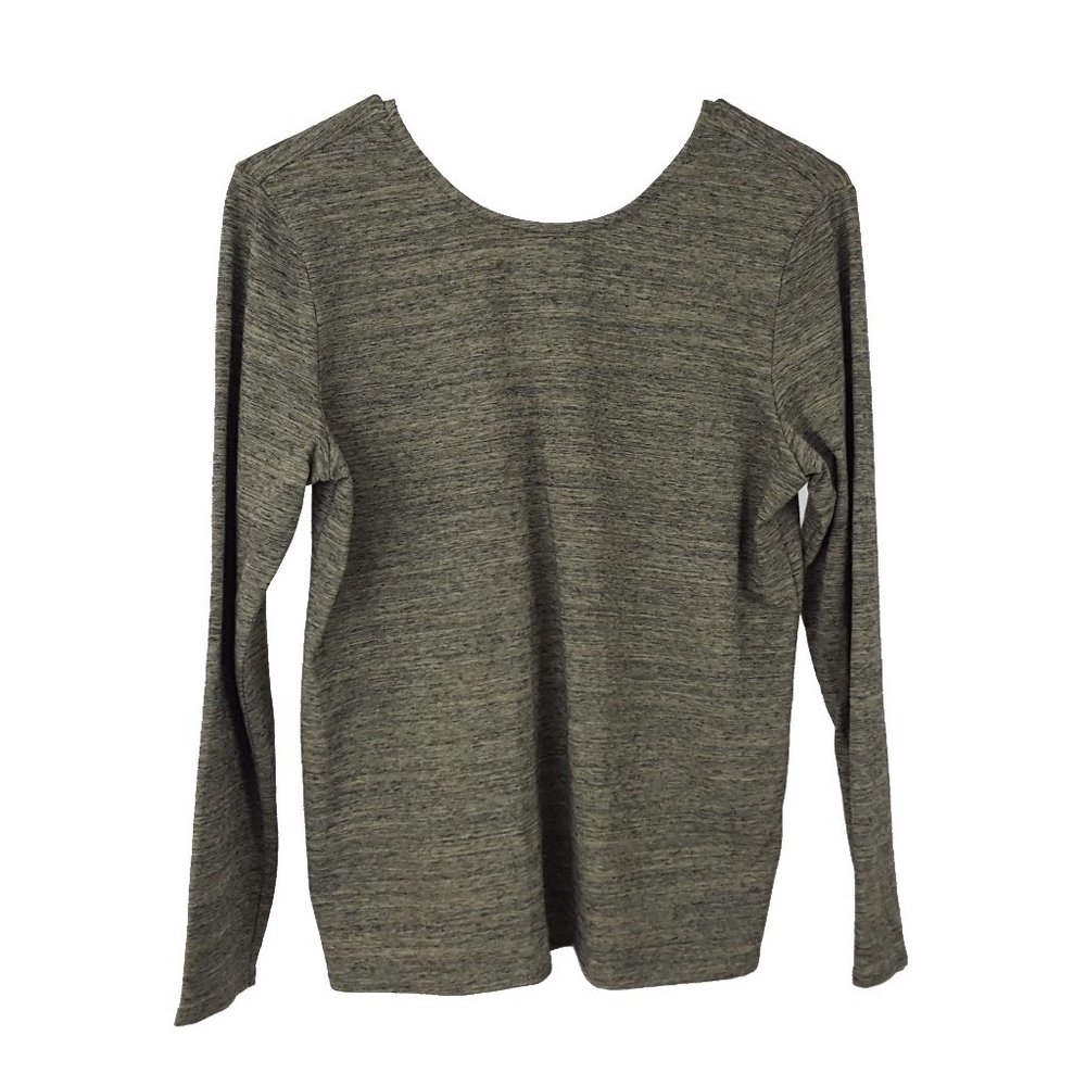 J.Jill Pure Jill Knit Top Heathered Green